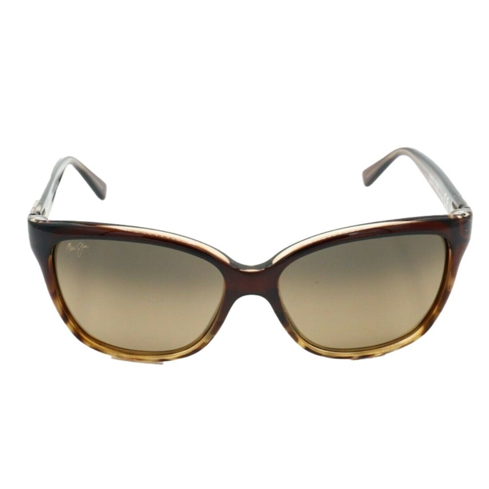 Maui Jim Starfish MJ744-01T Cat Eye Tortoise Polarized Sunglasses Brown Lens (C)